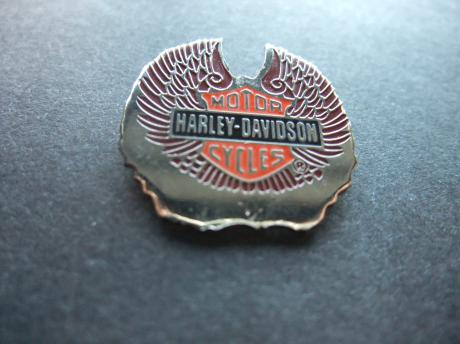 Harley Davidson logo oranje op zwart